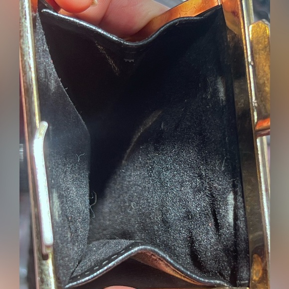 Dior Black Textured Accessory with Gold Detail - Picture 6 of 11